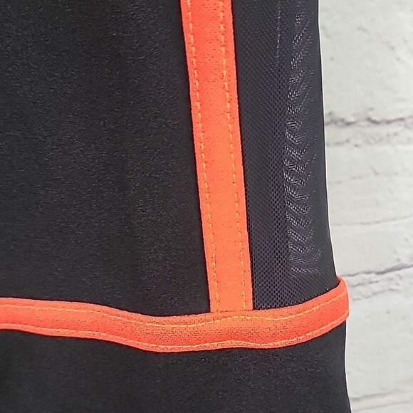 Fashion Nova Running Start Mesh Leggings Black/Orange XS 0/1 High Rise Pant - Picture 5 of 9